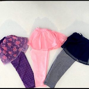 Lot of 3 TuTu legging Pants various sizes